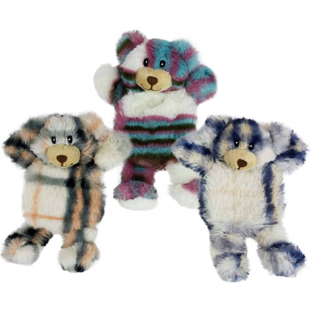 Multipet Berman Mini Bear 7 Dog Toy with Squeakers (Assorted Color  1 Pack)