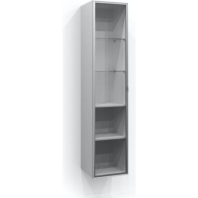 SVEDBERGS Dörr högskåp 34,7 x 1,6 x 159,7 cm (Typ: Matt linjeglas Kulör: Aluminium matt)