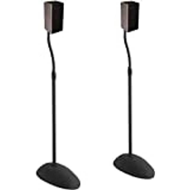 Echogear speaker stands pair - height adjustable with universal compatibility -