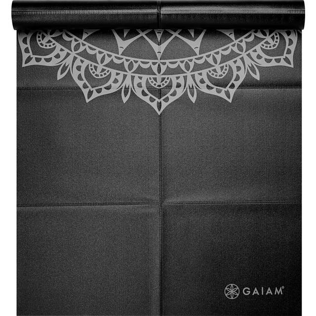 GAIAM Foldable Performance Yoga Mat 2 mm Yogamatta Storlek 61 x 173 x 0,2 cm Färg svart/grå