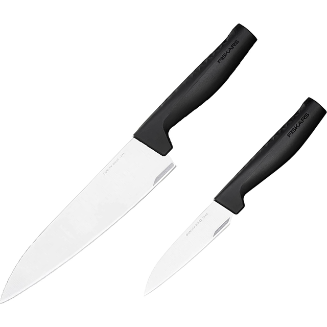 Fiskars Hard Edge knivset 2 delar - stor kockkniv grönsakskniv