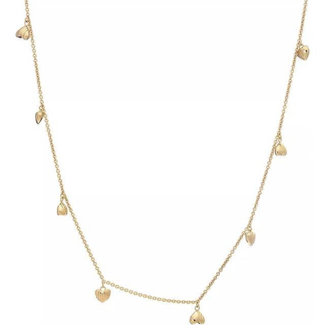 Rachel Jackson Deco Heart Mini Necklace, Gold, Women