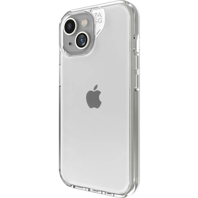 Zagg Crystal Palace - Baksidesskydd för mobiltelefon - klar - för Apple iPhone 14 Plus, 15 Plus