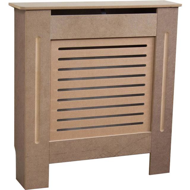 Milton Radiator Cover - Unfinished / 78cm - Brown