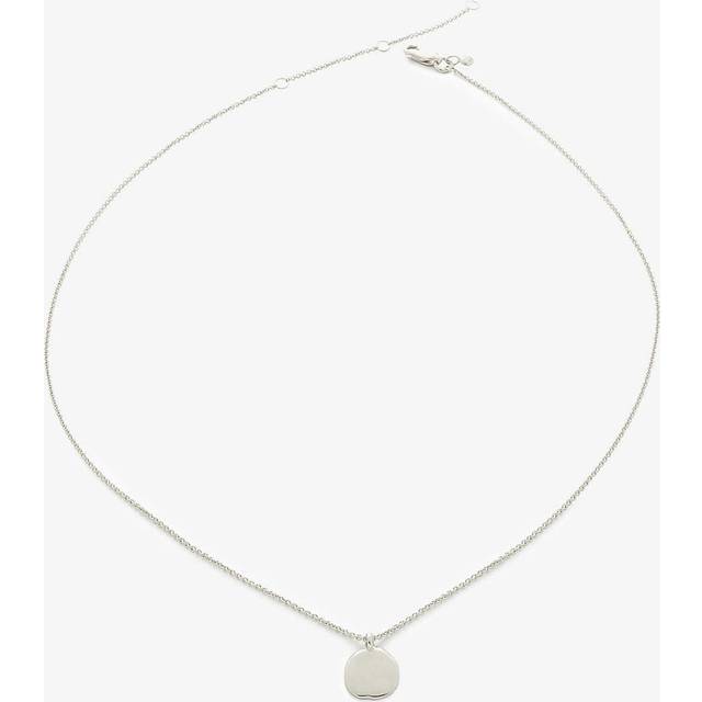 Monica Vinader Siren Petal Pendant Necklace, Silver