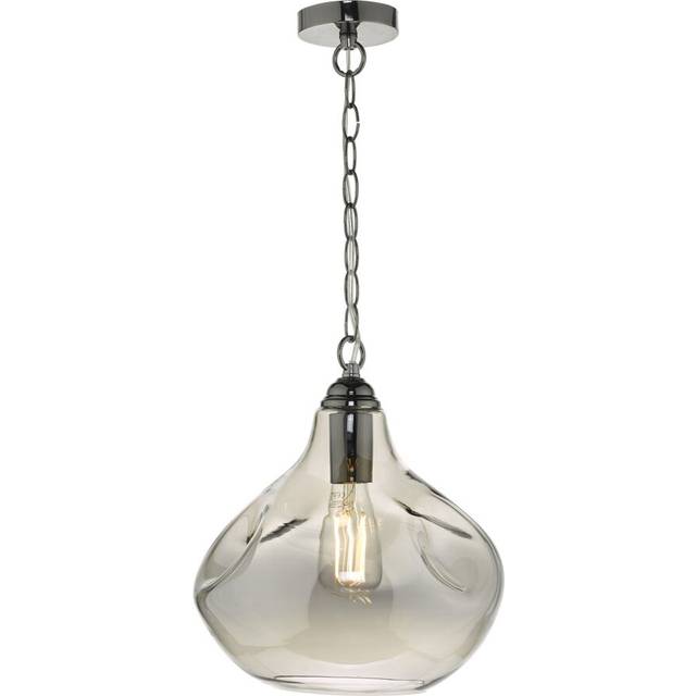 Dar Lighting Group Dar ESA0110 Esarosa 1 Light Pendant Black Chrome An