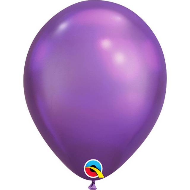 (One Size, Chrome Purple) Qualatex 11 Inch Round Plain Latex Balloons (Pack of 25)