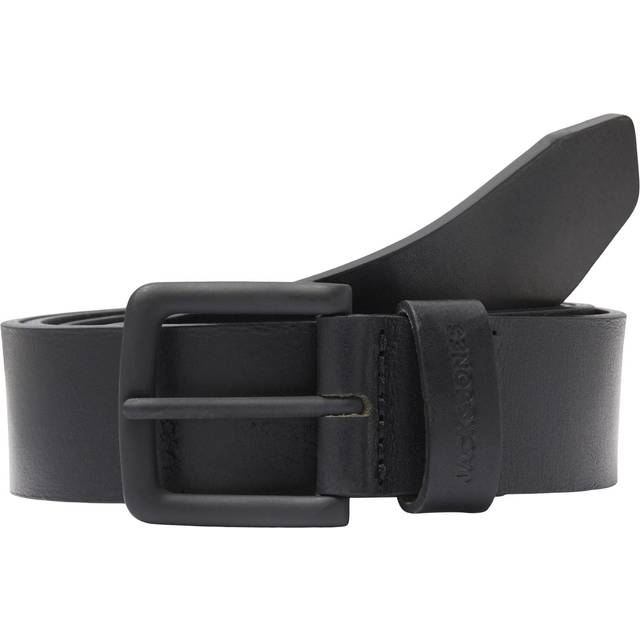 JACK & JONES Jacroma Leather Belt Noos |Svart |90