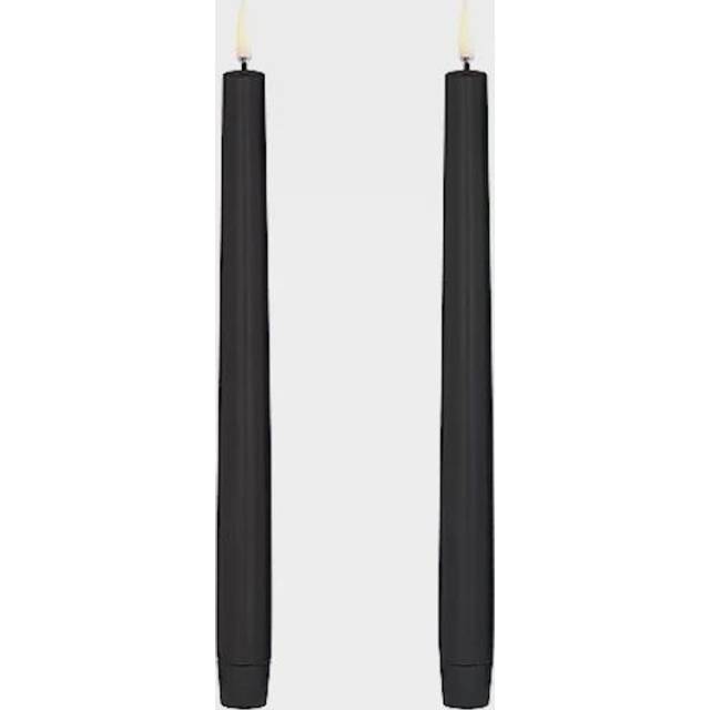 Uyuni Lighting Taper LED-ljus 2-pack 2,3 x 25 cm Svart