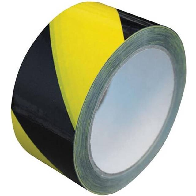 Faithfull 06525033HAZ-BY Laminated Hazard Tape Blk/Yel 50mm x 33m