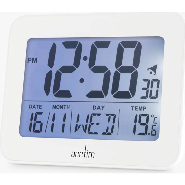 Otto Superbrite® Digital Bedside Alarm Clock - White - One Size