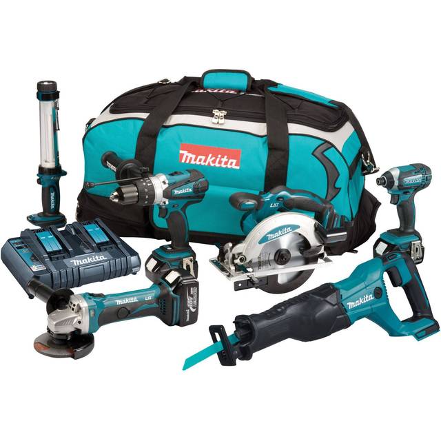 Makita DLX6044PT 18v 6 Piece LXT Multi Tool Kit Lithium Ion Li-Ion - 3 x 5.0AH