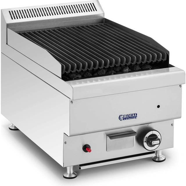 Lava Stone Grill - 7200 W - 50 x 27 cm - 0 - 460 °C - Royal Catering RC-GLRG400