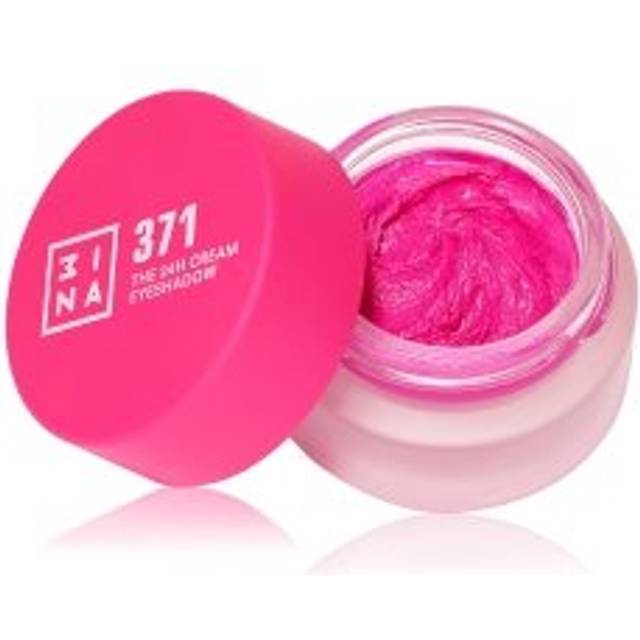 3INA MAKEUP – The 24H Cream Eyeshadow 371 – rosa ögonskugga med krämig konsistens – matt skimrande och glitter ögonskuggsfinish – vattentät kräm ögonskugga – vegansk – krispig fri