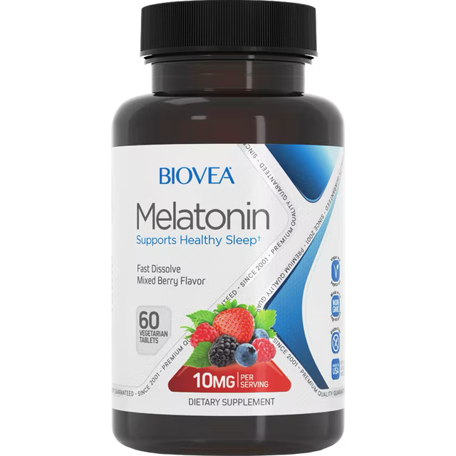 Biovea Melatonin 10 mg Mixad Bärsmak