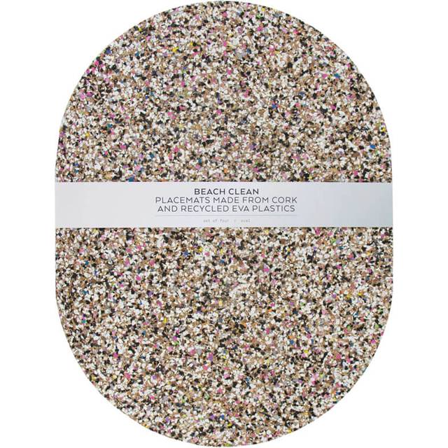 LIGA Beach Clean Oval Dækkeserviet Sæt - 40x30x0,8cm, Bordstabletter Från Magasin - 0008 (40x30x0,8cm, oval)