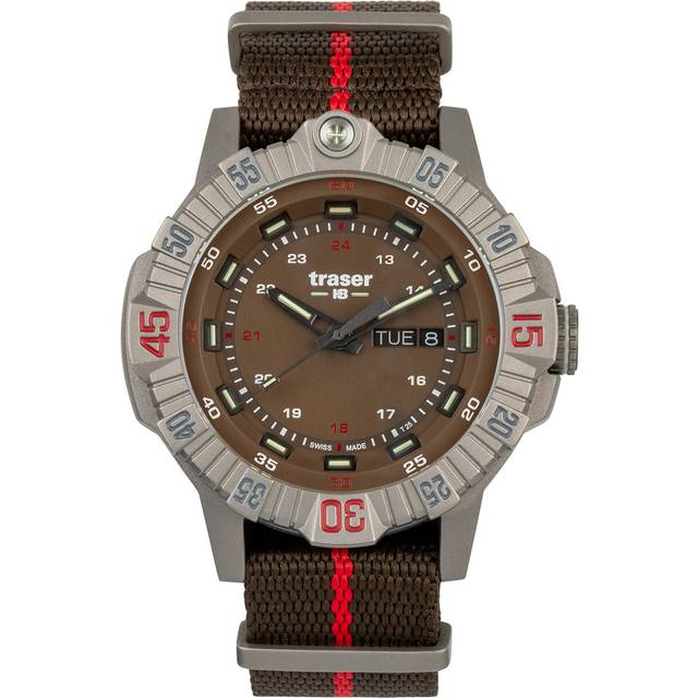 Traser H3 110669 Tactical Braun Titan Herrenuhr 46mm 20ATM