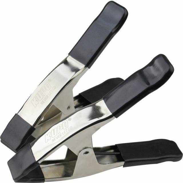 kcp-359-bk 9in steel spring clamp black (set of 2)