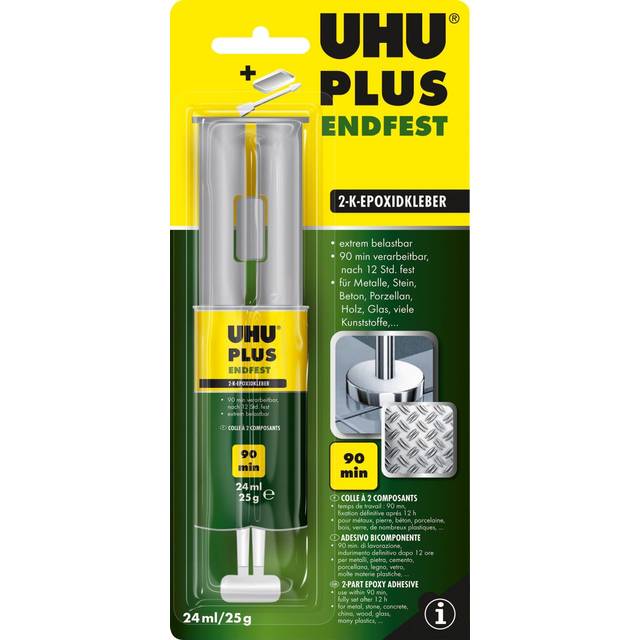 Uhu Epoxy Endfest Plus – Two Part Adhesive - Solvent Free – 24ml