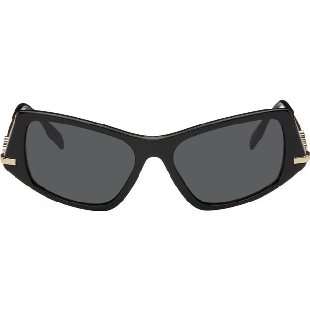 Burberry Dark Grey Irregular Ladies Sunglasses BE4408 300187 52 (Dimension: 8.0000x4.0000x3.0000 inches)