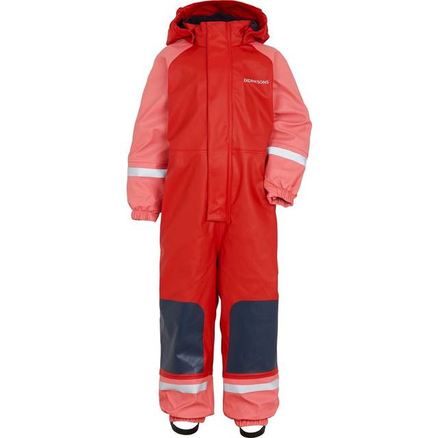 Didriksons Colorado Fodrad Regnoverall, Peach Rose, 100