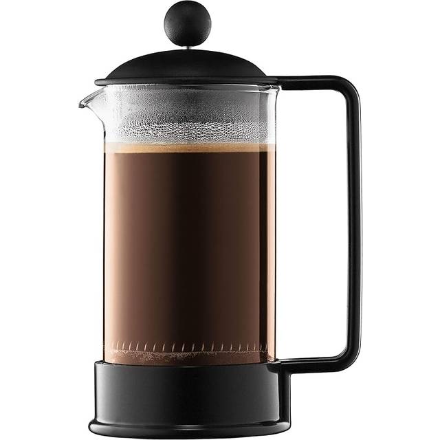 French Press coffee maker, 3 cup, 0.35 l, 12 oz - Black (0.35 L)