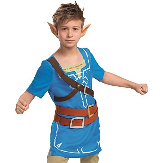 Breath of the Wild Link Kid's Costume for Zelda - Yellow&#47;Blue (10/12)