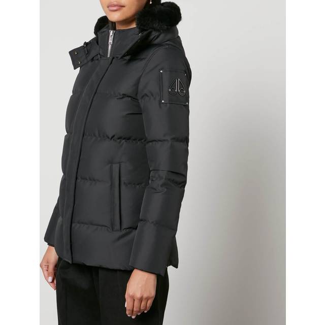 Moose Knuckles, Jacka, Dam, M, Polyester, Dunjacka med avtagbar huva - black (M)