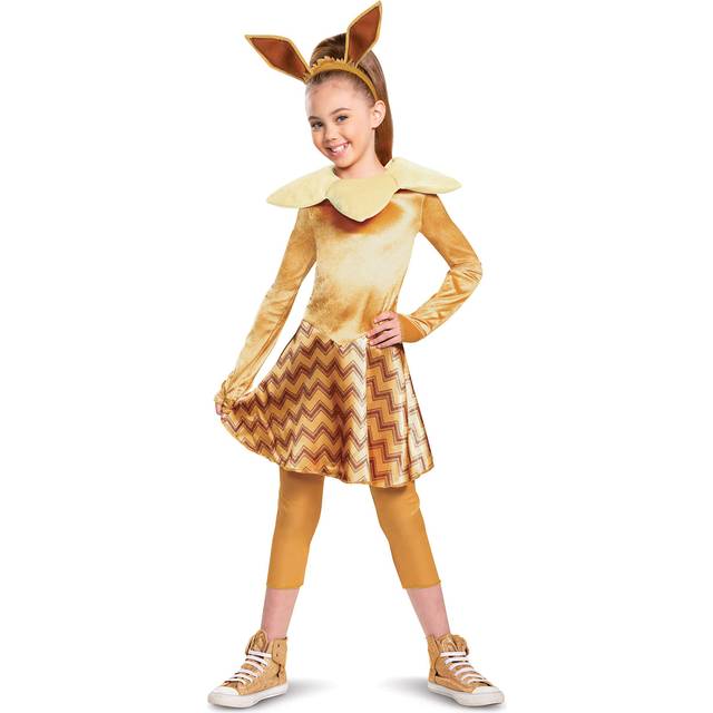 Deluxe Girl's Pokémon Eevee Costume | Pokémon Costumes - Yellow (4/6)