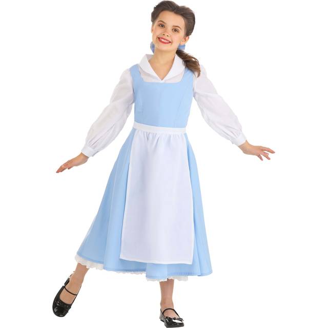 Kids Beauty and the Beast Belle Blue Dress Costume - Blue&#47;White (M)