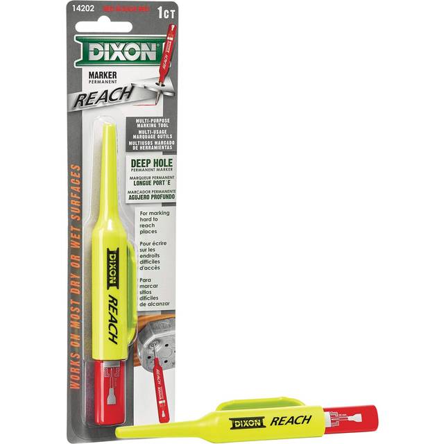 DIXON Industrial REACH- Deep Hole Permanent Marker  Red  1-Count 14202