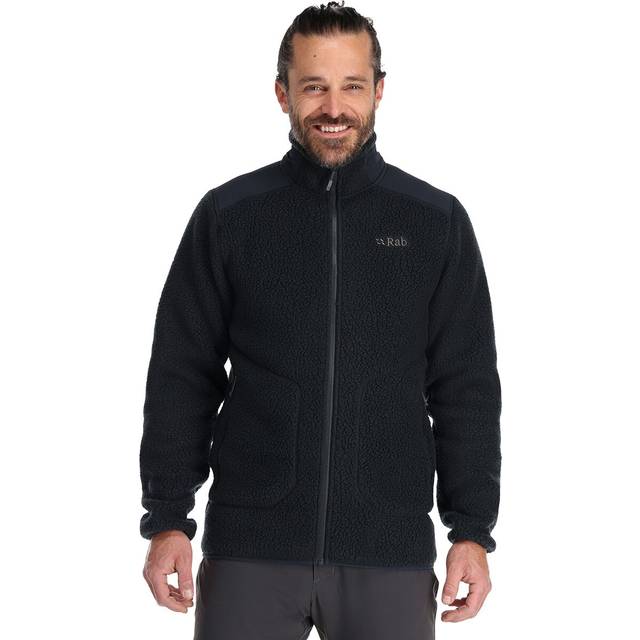 Rab Mens Outpost Shearling Fleece Jacket - Black - 2XL