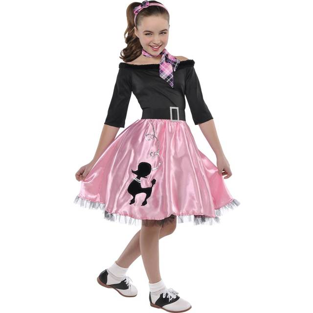 amscan Miss Sock Hop  Girls  Extra Large (14-16)