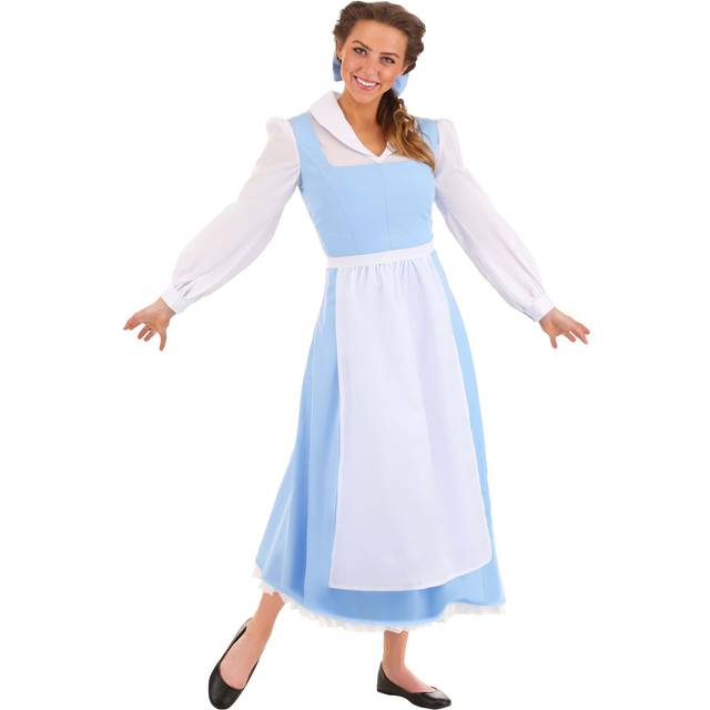 Womens Beauty and the Beast Belle Blue Dress Costume - Blue&#47;White (XL)
