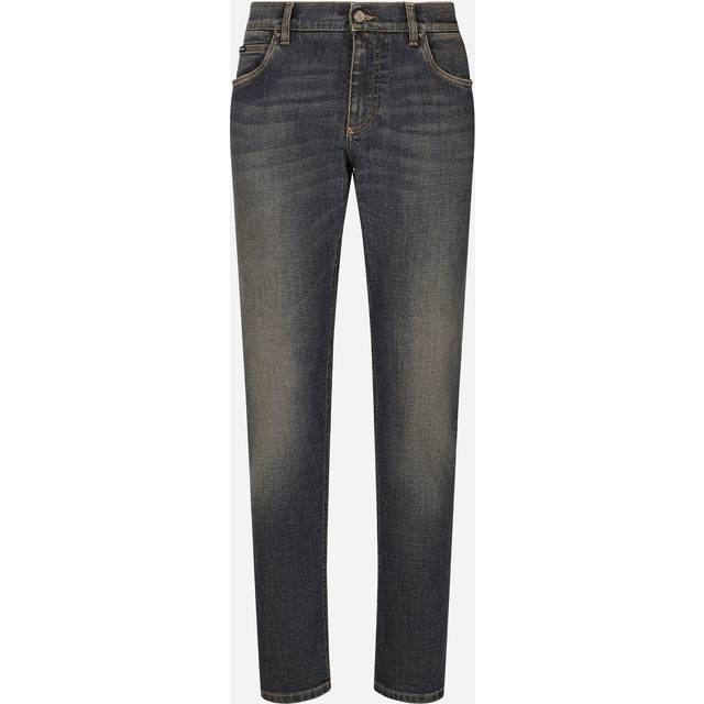 Dolce & Gabbana, Jeans, Herr, XL, Bomull, Slim-fit Jeans - blue (XL)