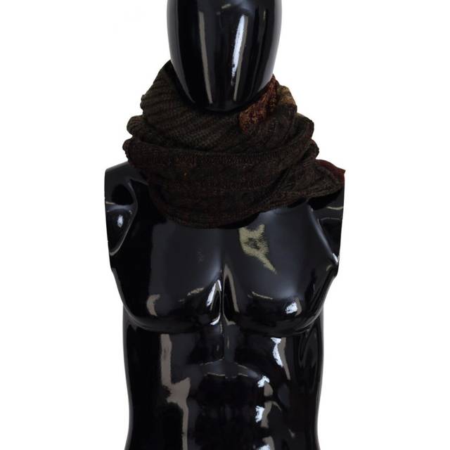 Dolce & Gabbana Multicolor Knitted Neck Wrap Shawl Scarf