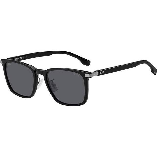 Hugo Boss Man BOSS 1406/F/SK 807/M9 Solglasögon Acetat Svart Grå Fyrkantig Polariserad
