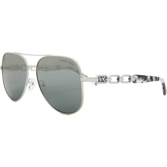 Michael Kors Chianti Silver Gray Gradient Square Ladies Sunglasses MK1121 115388 58 - Silver Tone (Dimension: 6.0000x4.0000x2.0000 inches)