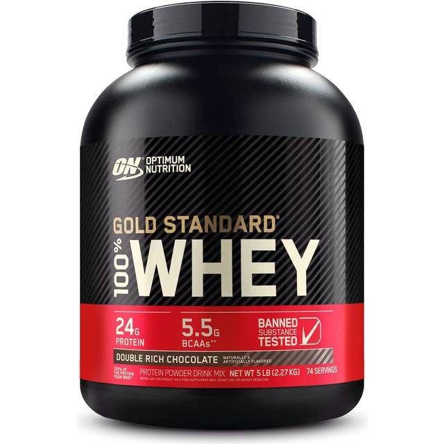 Optimum Nutrition  Gold Standard® 100% Whey  Double Rich Chocolate  5 lb (2.27 kg)