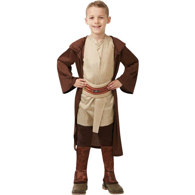 Jedi robe boys fancy dress star wars luke skywalker kids childrens costume cloak