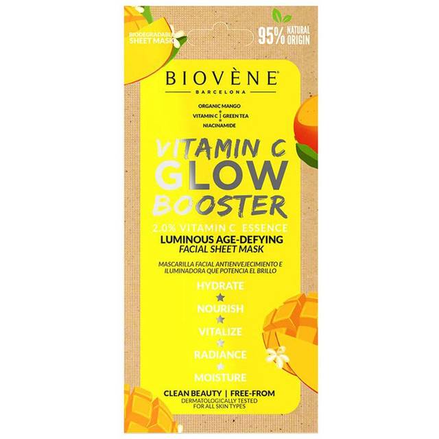 Biovène Vitamin C Glow Booste Sheet Mask