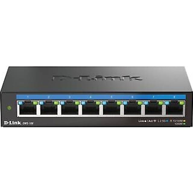 D-Link DMS-108 8-Port 2.5G Multi-Gigabit Unmanaged Desktop Switch