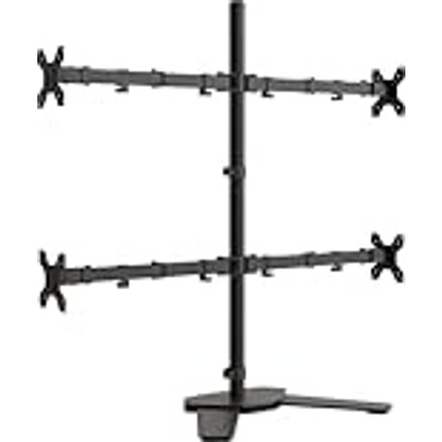 vidaXL Monitor Mount Black Steel VESA 75/100 mm