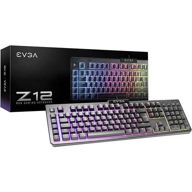 EVGA Z12 RGB keyboard Gaming USB QWERTY Black