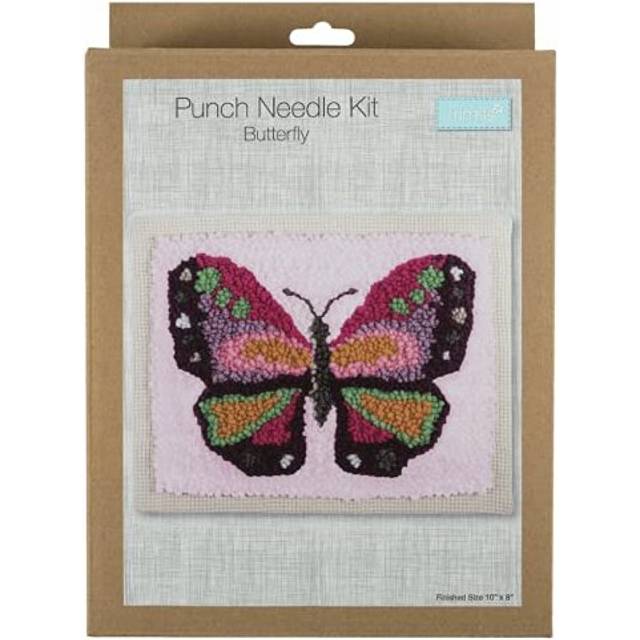 Butterfly Punch Needle Frame Kit - Multicolor