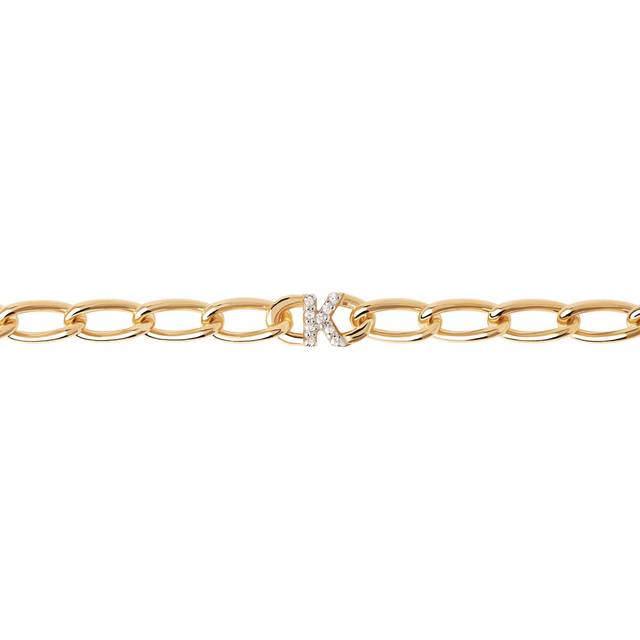 PDPAOLA Letter L Armband 18 kt. Guldpläterad Silver PU01-549-U - Dam - 925 Sterling Silver - Gold