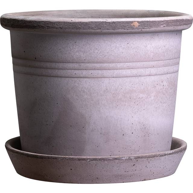 Bergs Potter - Galestro Kruka Med Fat Ø30 Cm - Grå
