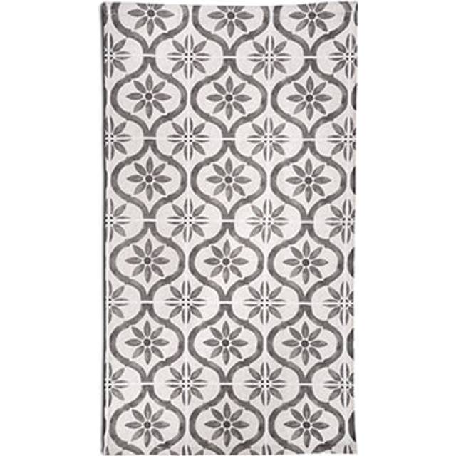 Cuisinart Fouta Professional Print Tea Towel in Grey Tile, 40 x 70cm - Pack of 2