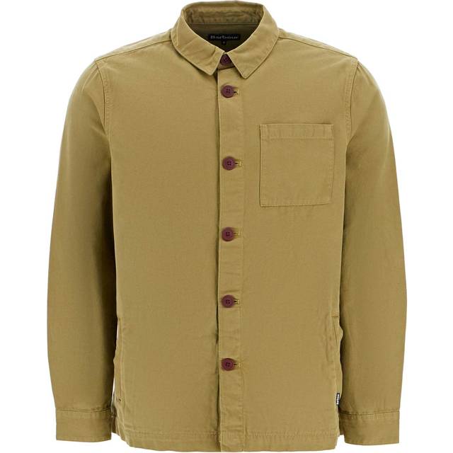 Barbour Washed Overshirt, M, Bleached Olive