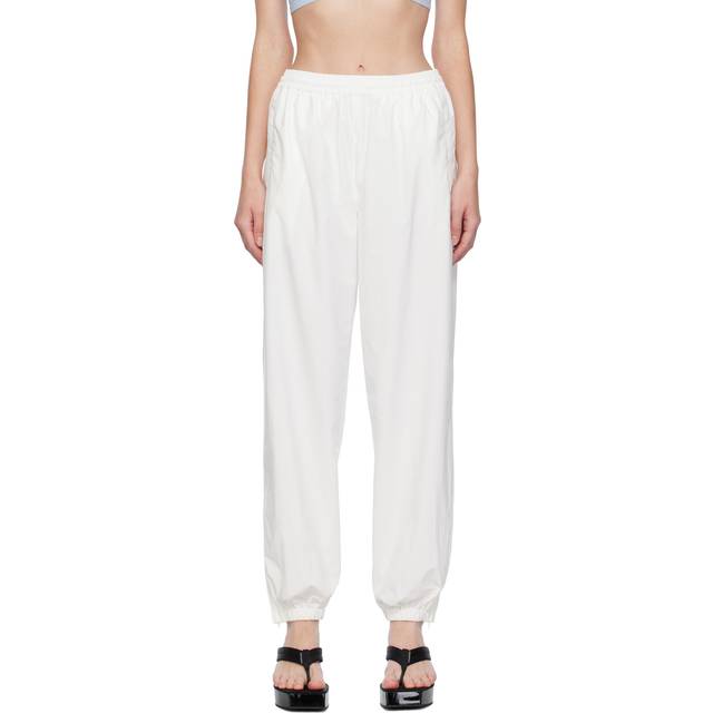 alexanderwang.t White Elasticized Track Pants - 100 White - XL